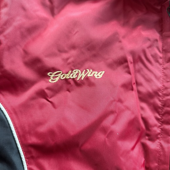 Honda Gold Wing Black‎ and Red Motorcycle Jacket Windbreaker Size Medium - Picture 2 of 7